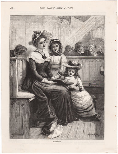 original engravings from The Girl's Own Paper (1888-1890)